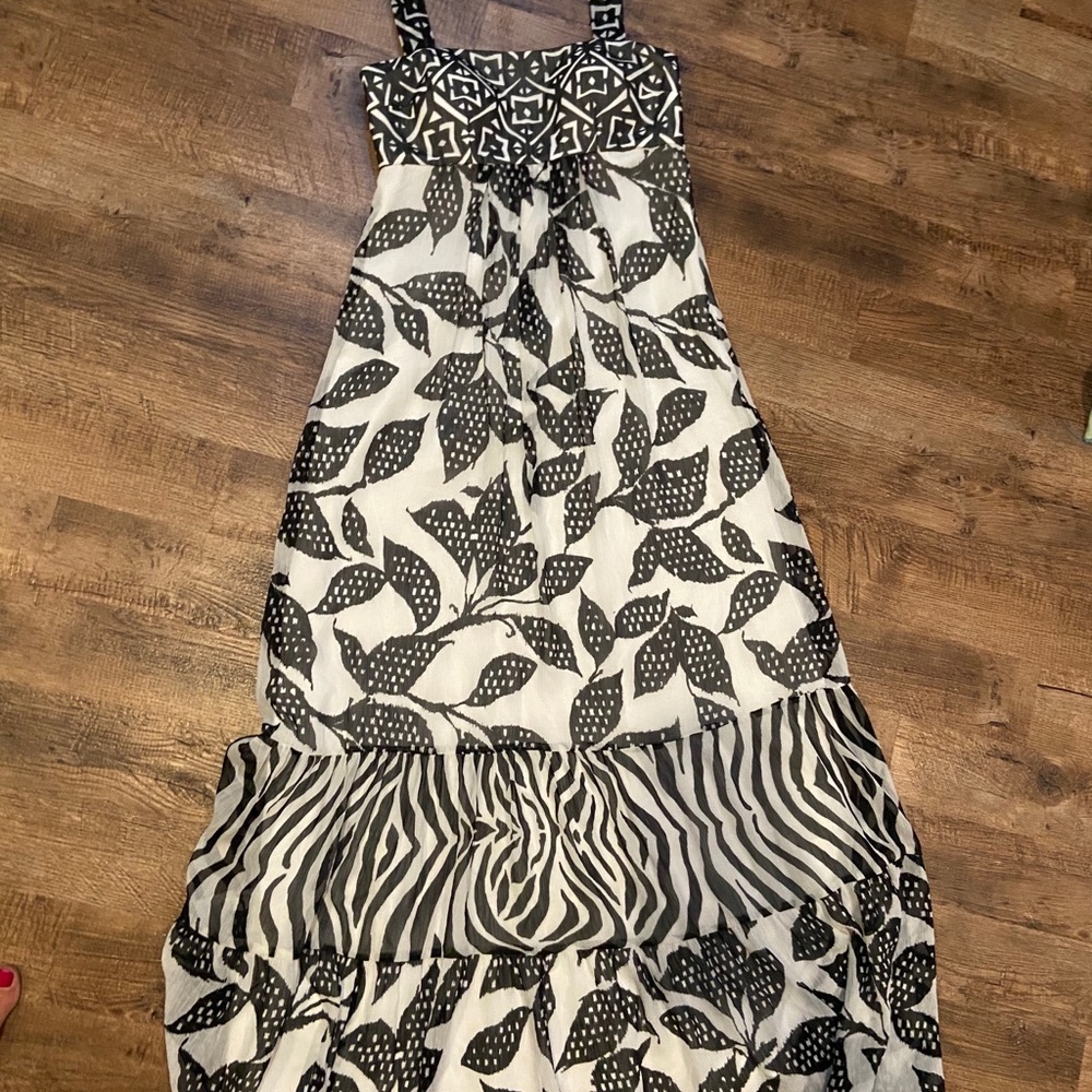 White House Black Market Halter Maxi Dress Sz 2